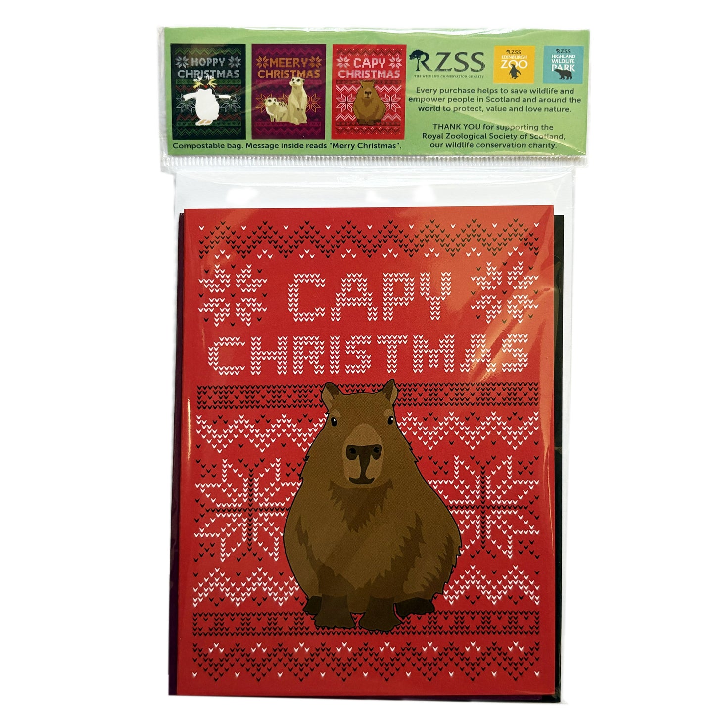 RZSS Christmas card pack of 6