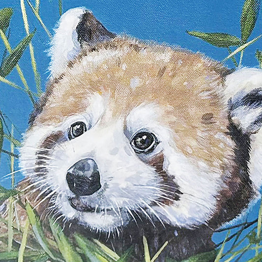 Ally Smith is a local Edinburgh based artist who has always been inspired to paint nature. Ally paints in contemporary bright, bold colours, creating characterful animal studies.  This Red Panda Notebook is perfect for all your lists, drawings and doodles.  A5 Spiral bound, blank pages.