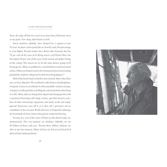 A life on our planet book by David Attenborough