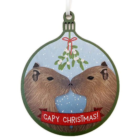 Have yourself a Capy little Christmas with our RZSS Edinburgh Zoo Capybara Christmas decoration. Handmade from sustainably sourced wood in the UK.
Approx. 10cm Height  