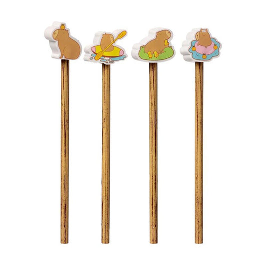 Capybara Pencil with Eraser Top (Assorted)
