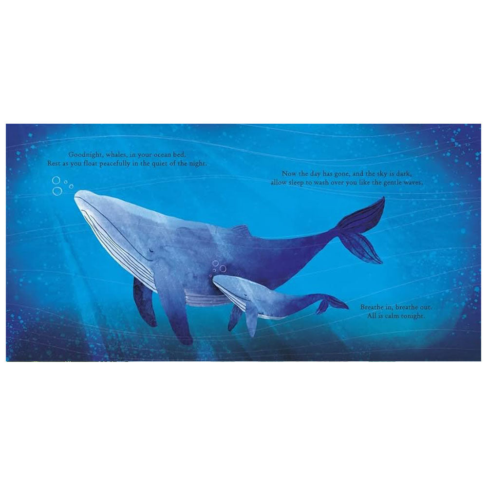 Let go of the day as you float along the sleepy river with the stars shining overhead, saying goodnight to the animals who are mindfully getting ready for bed. This peaceful bedtime read takes the form of a relaxing journey, beginning up a mountain as the sun starts to set, travelling down a river, passing sleepy animals and gently floating into the moonlit ocean.
The soothing text brings the reader's attention back to their breath and their body, helping little ones to be in the present moment and settle