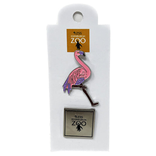 A range of high quality metal pin badges branded with the official Edinburgh Zoo logo. Dimensions: approx. 3 x 2.5cm. Available in sloth, red panda, penguin, flamingo, giraffe, koala and tiger designs.