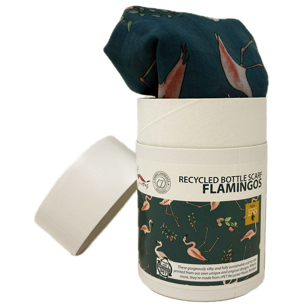 Edinburgh Zoo Recycled Flamingo Scarf