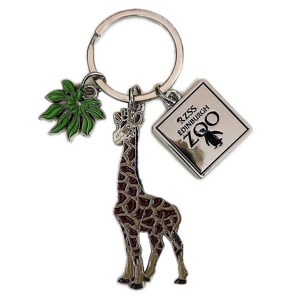 Edinburgh Zoo Shaped Metal Keyring