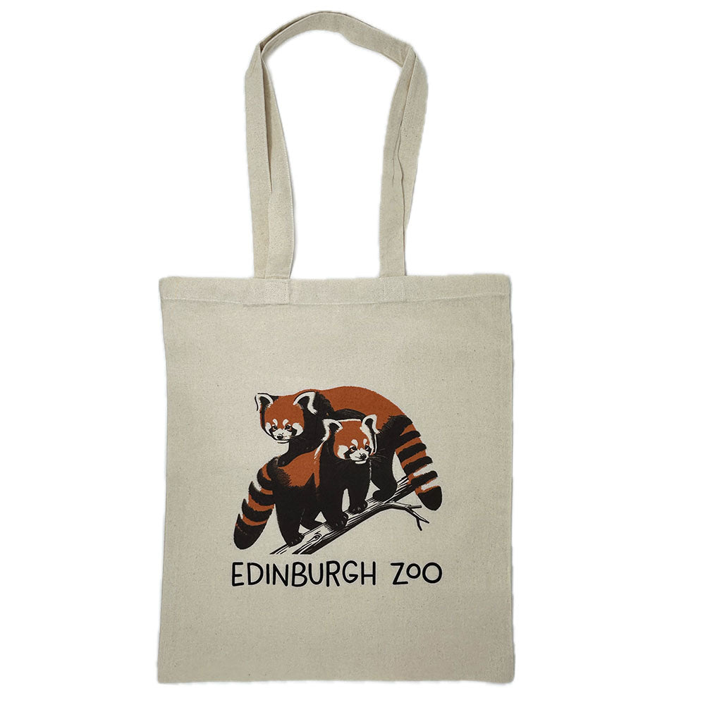 Carry your items with style using one of these exclusive Edinburgh Zoo Cotton Tote Bags. Measuring 38 x 41cm, these bags come in four fabulous styles. Our adorable Haggis the Pygmy Hippo, the famous Edinburgh Zoo Penguins, our charming Red Pandas and our captivating Koalas.