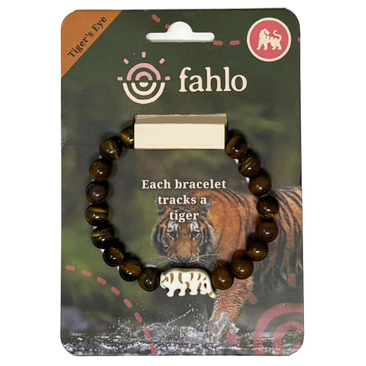 Fahlo tiger bracelet - eye orange/black