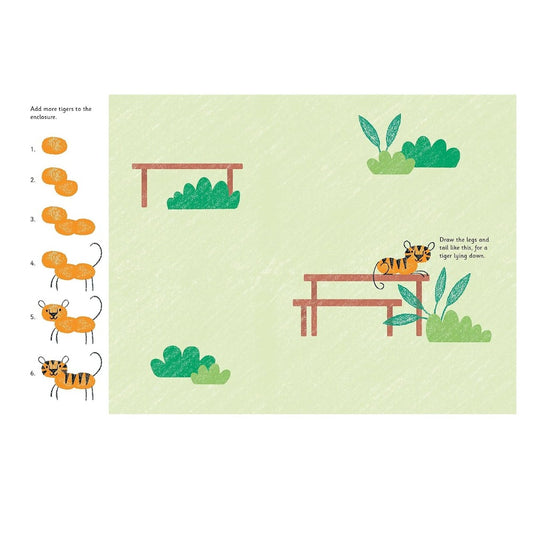 Fingerprint Activities Zoo Book Usborne