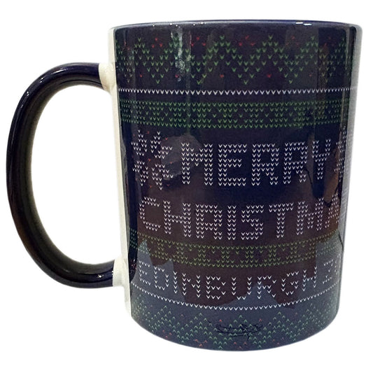 Edinburgh Zoo Merry Christmas Gentoo Duotone Mug