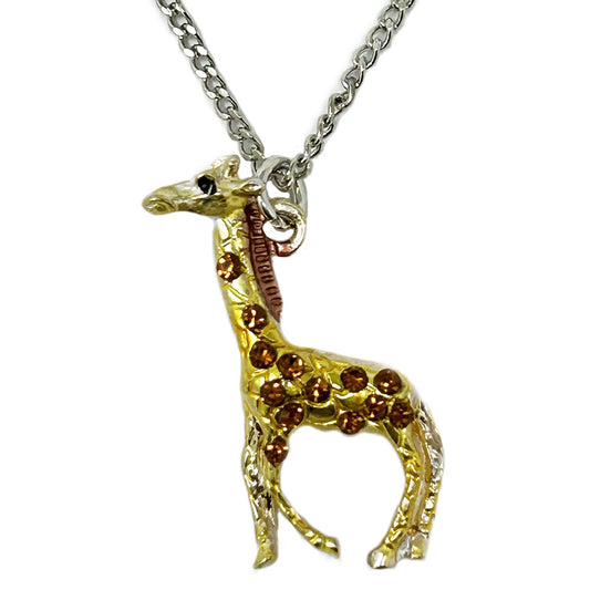 Spread some sparkle with this dazzling Edinburgh Zoo Boxed Giraffe Pendant. Silver plated pendant and chain, comes in an Edinburgh Zoo branded gift box.