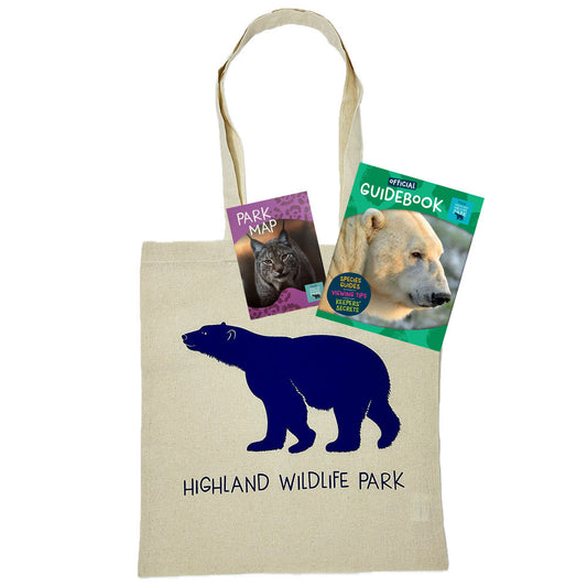 Highland Wildlife Park Essentials Pack -  Map, Guidebook & Bag