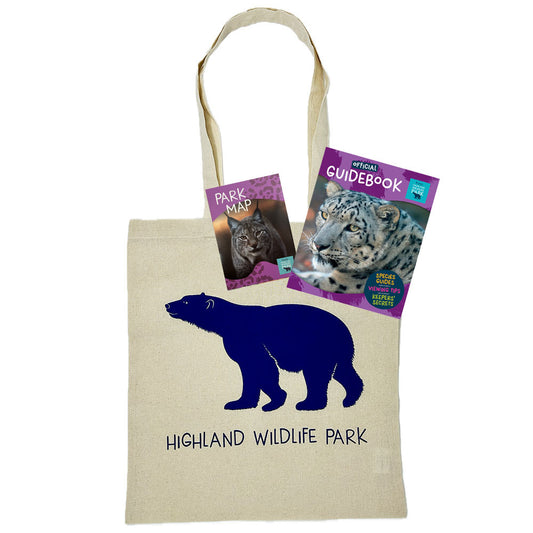Highland Wildlife Park Essentials Pack -  Map, Guidebook & Bag
