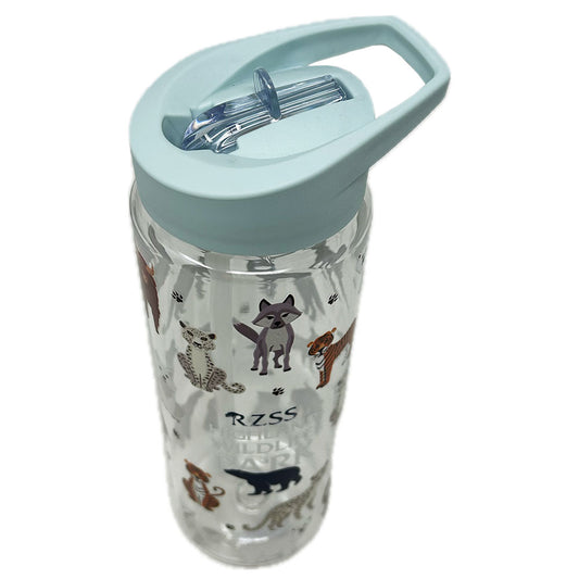 Get your hooves on this fun Highland Wildlife Park water bottle with mint lid. Clear water bottle made from PET recycled plastic, with screw top lid and flip top straw drinking system.
Perfect for Highland Wildlife Park fans.
7 X 23cm