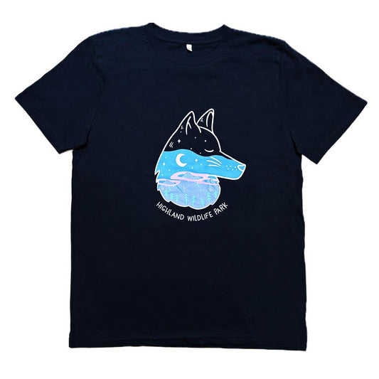 Highland Wildlife Park Wolf T-shirt - Black