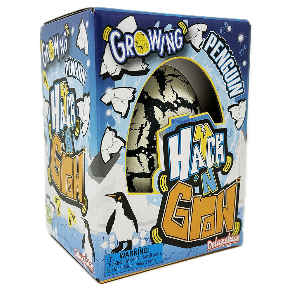 Watch your own penguin egg hatch n' grow with this unique toy. Place the egg in water and wait. The egg will hatch after a few days and continue to grow for 14 days.
Watch our Edinburgh Zoo Penguin colony here.