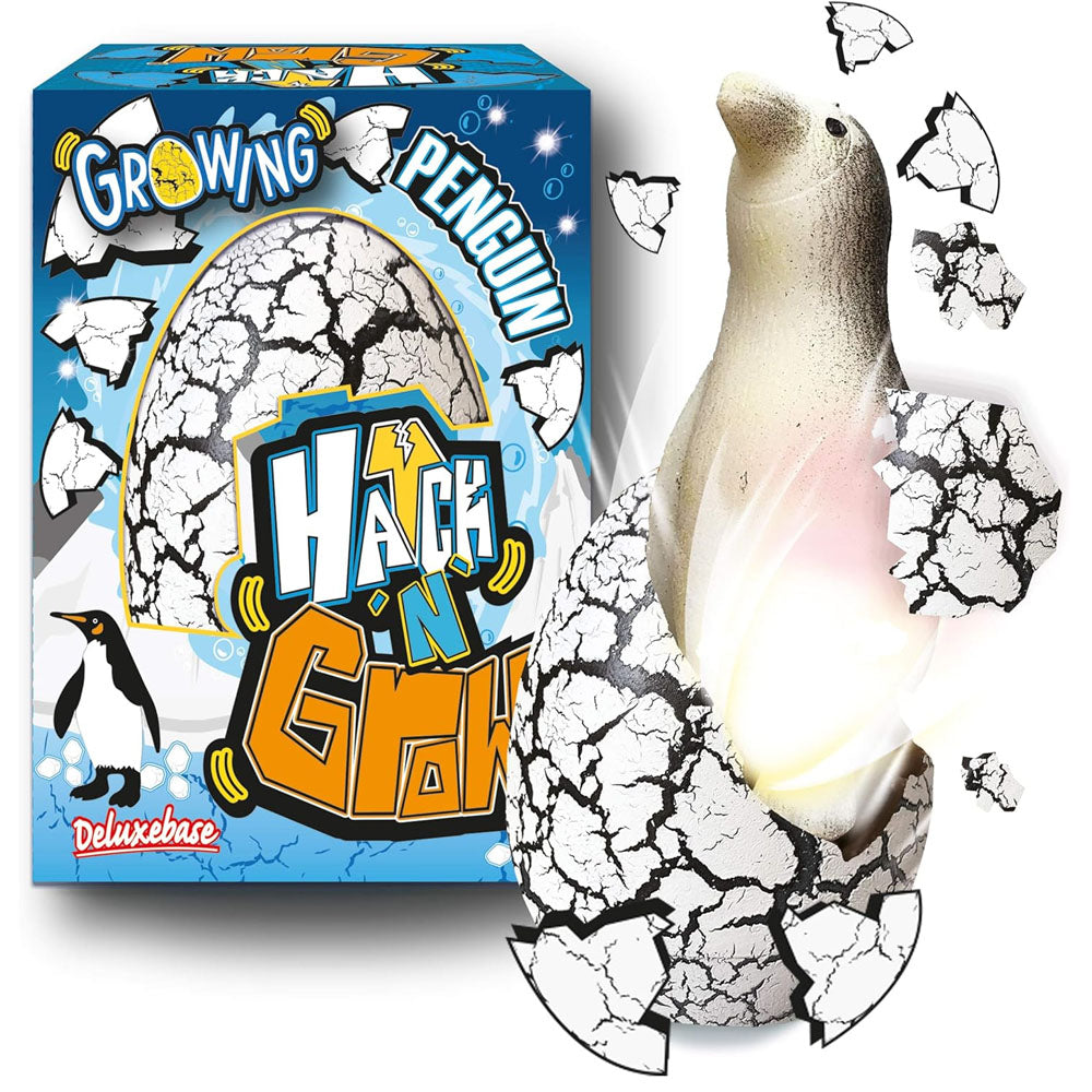 Watch your own penguin egg hatch n' grow with this unique toy. Place the egg in water and wait. The egg will hatch after a few days and continue to grow for 14 days.
Watch our Edinburgh Zoo Penguin colony here.