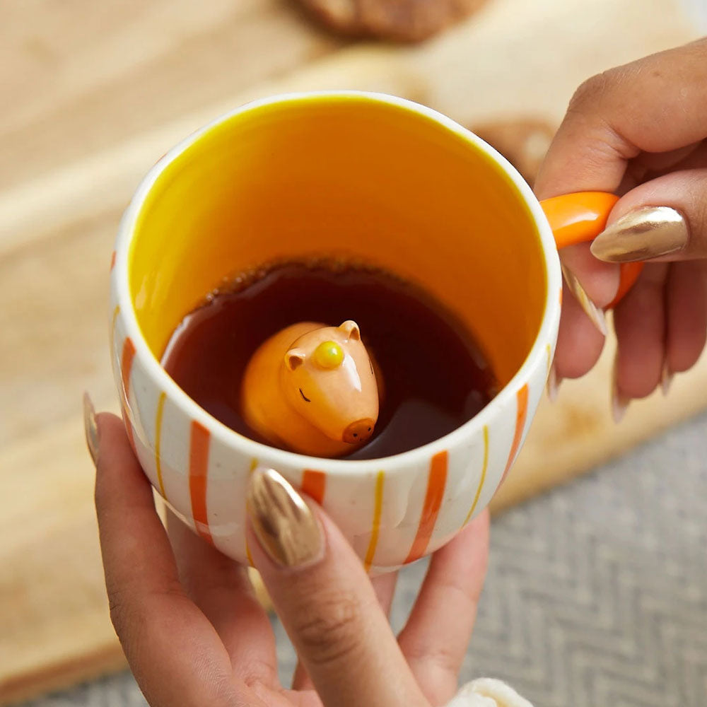Surprise hidden capybara mug