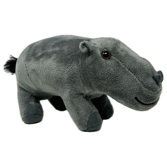 This Eco Hippo soft toy from Zappi is 100% recycled, making her not only cute but also good for the environment. A well stuffed plush body with fluffy tail and a sweet face with safety beaded eyes, little flap ears and the famous wide hippo nostrils.
Find out about Pygmy Hippos at Edinburgh Zoo here.
18 x 7 x 9 cm