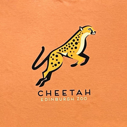 Get it fast, our exclusive new Hole In My Pocket Cheetah T-shirt, made with 100% cotton. This terracotta t-shirt is perfect for cat lovers looking to show their admiration for the worlds fastest land animal.
Terracotta T-shirt with cheetah print.
100% Cotton
Edinburgh Zoo has come together with Hole In My Pocket to create a fun, retro range of cheetah themed products. Shop the collection here.