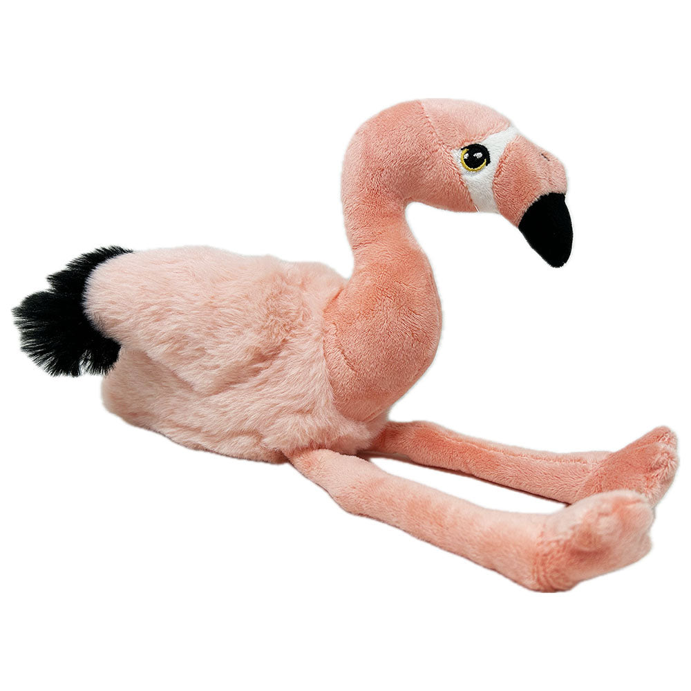 This Flamingo by Keel is made from 100% recycled materials. Plush body for super soft cuddling, extra fluffy wings, felt beak to rub and weighted to sit perfectly.
Learn about our flamingos here.
Hand wash.
18cm tall.