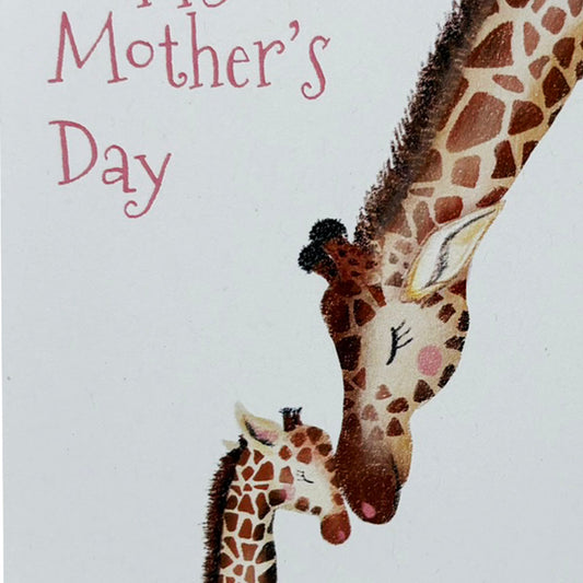Giraffes Mothers Day Card