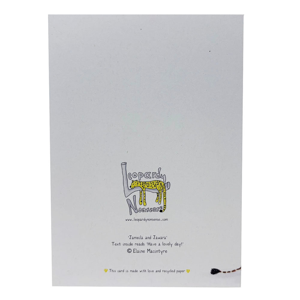 Giraffes Mothers Day card