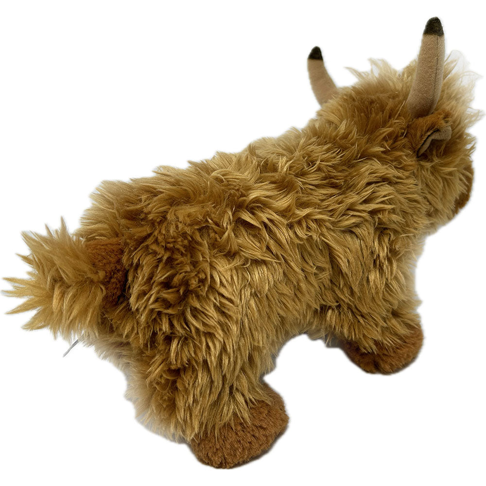 Meet your new cuddly companion, the Highland Cow Soft Toy! With its plush body, tufty hair, and detailed horns and face, this playful plush brings the Scottish Highlands to you. Perfect for snuggles and imaginative play, this 28cm soft toy is both fun and adorable.