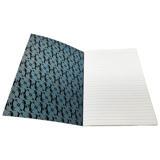 This Edinburgh Zoo P is for Penguin Jotter is a fun addition for notes. Lined pages with a stiff cover, perfect for work, school or home. 
Edinburgh Zoo has come together with Hole In My Pocket to create a fun, retro range of penguin themed products. Shop the collection here.
Illustrated by Allistair Burt, Hole In My Pocket
210 x 148 A5