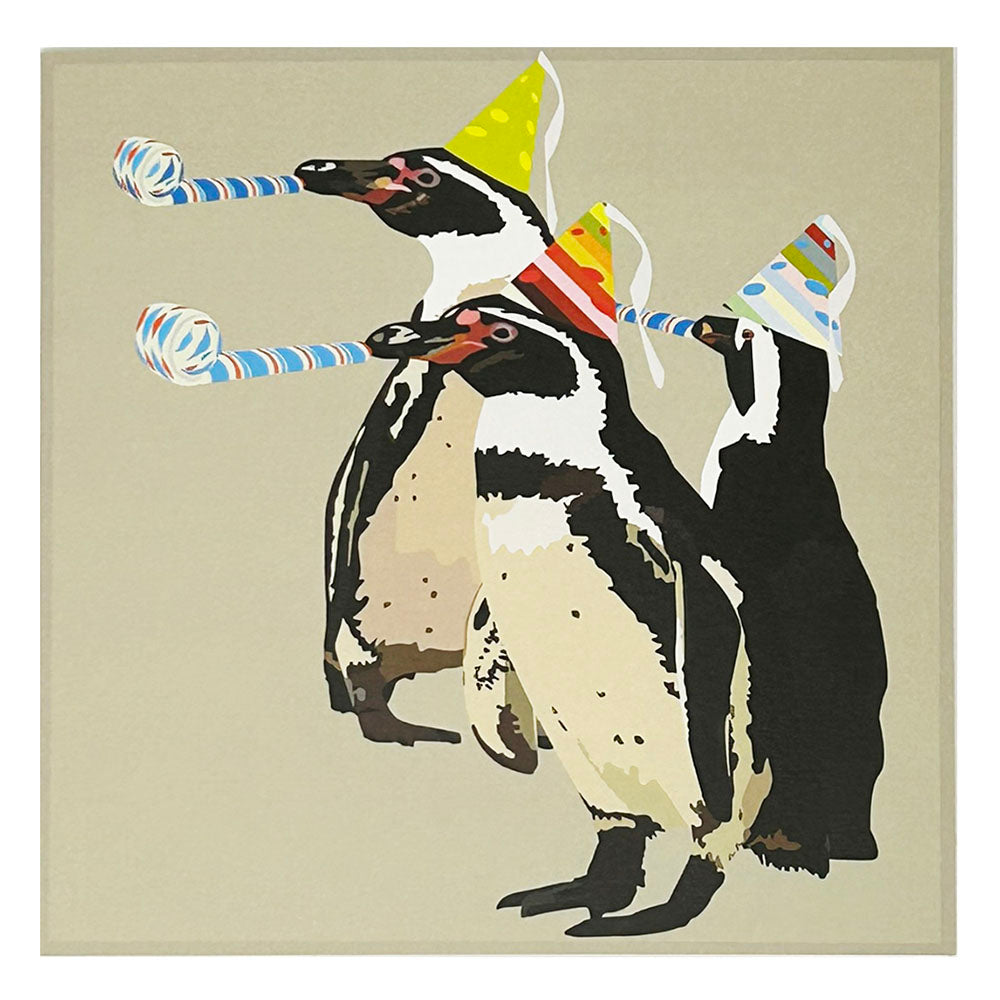 Penguins Party Greetings Card