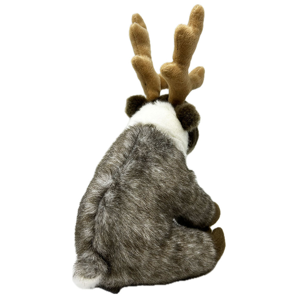 This Reindeer soft toy by Nature Planet is so soft and cuddly. By purchasing this Reindeer you will be supporting an education project in Indonesia through Plan International. Reindeer toy stands approximately 18cm tall.