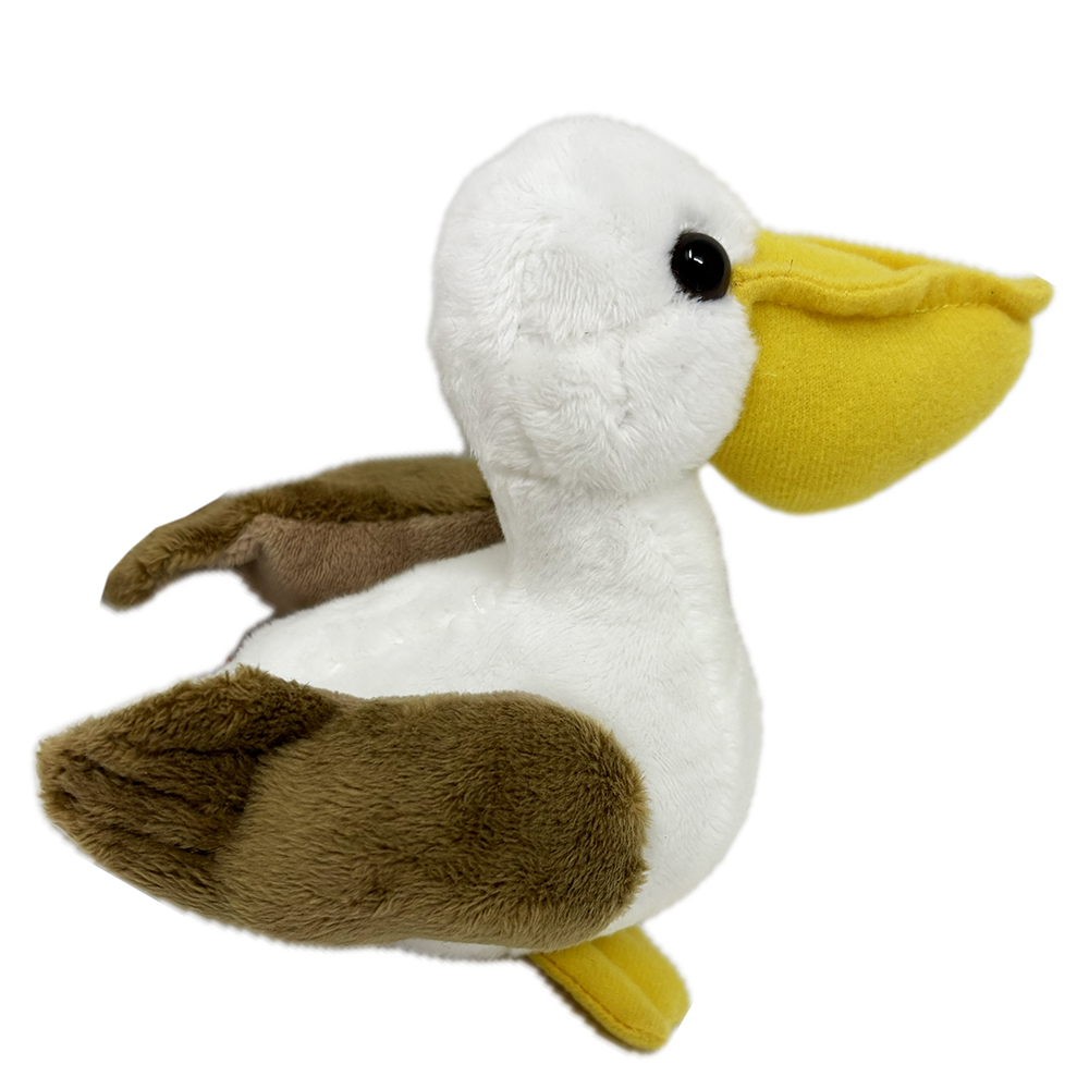 Be eco happy with our Eco Pocketkins Pelican Soft Toy. Made from sustainable materials, this 13cm soft toy is perfect for playtime. Dive into adventure with our Eco Pocketkins Pelican and feel good about helping the environment.
A-peli-can do attitude, this little toy will bring a lot of joy!
13cm Wipe clean.