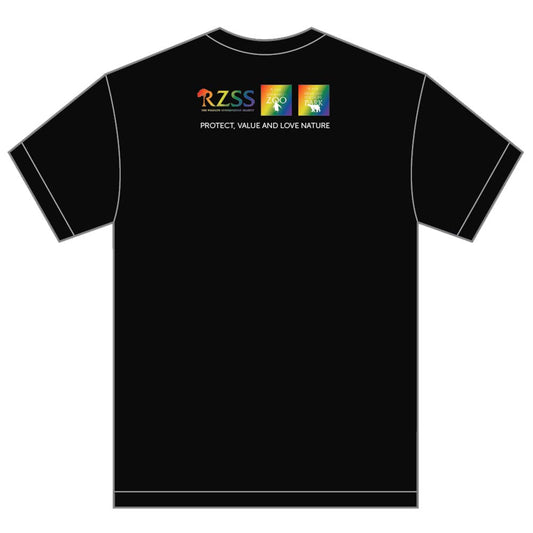 Highland Wildlife Park Chillin with Pride T-shirt - Black