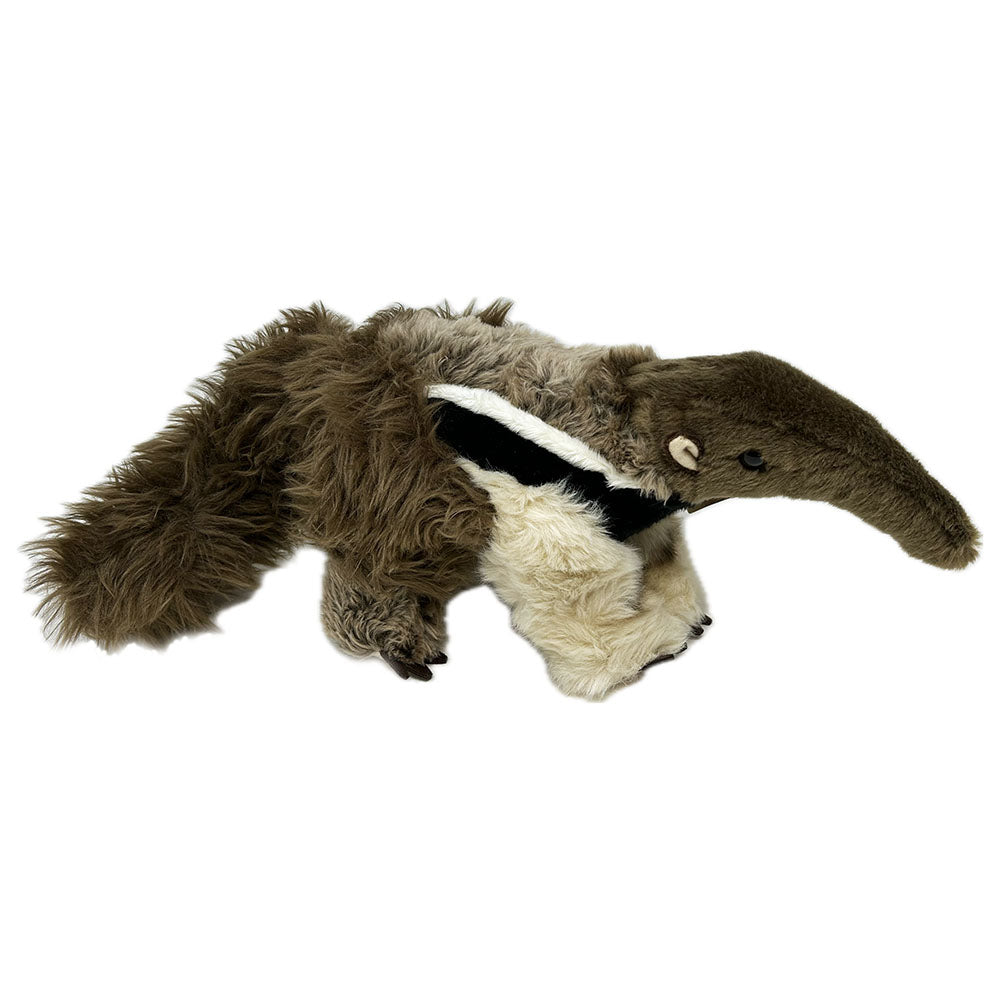 This anteater soft toy is very huggable with his multiple textures. He has a full plush body, a thick tail and safety eyes.
RZSS Conservation works with our long term partners the Wild Animal Conservation Institute in Brazil to help protect these amazing animals. Find out more here.
40cm long (including tail)
Hand Wash