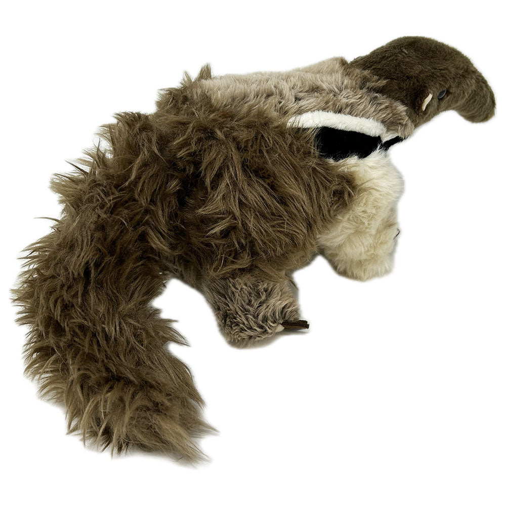 This anteater soft toy is very huggable with his multiple textures. He has a full plush body, a thick tail and safety eyes. 
RZSS Conservation works with our long term partners the Wild Animal Conservation Institute in Brazil to help protect these amazing animals. Find out more here.
40cm long (including tail)
Hand Wash