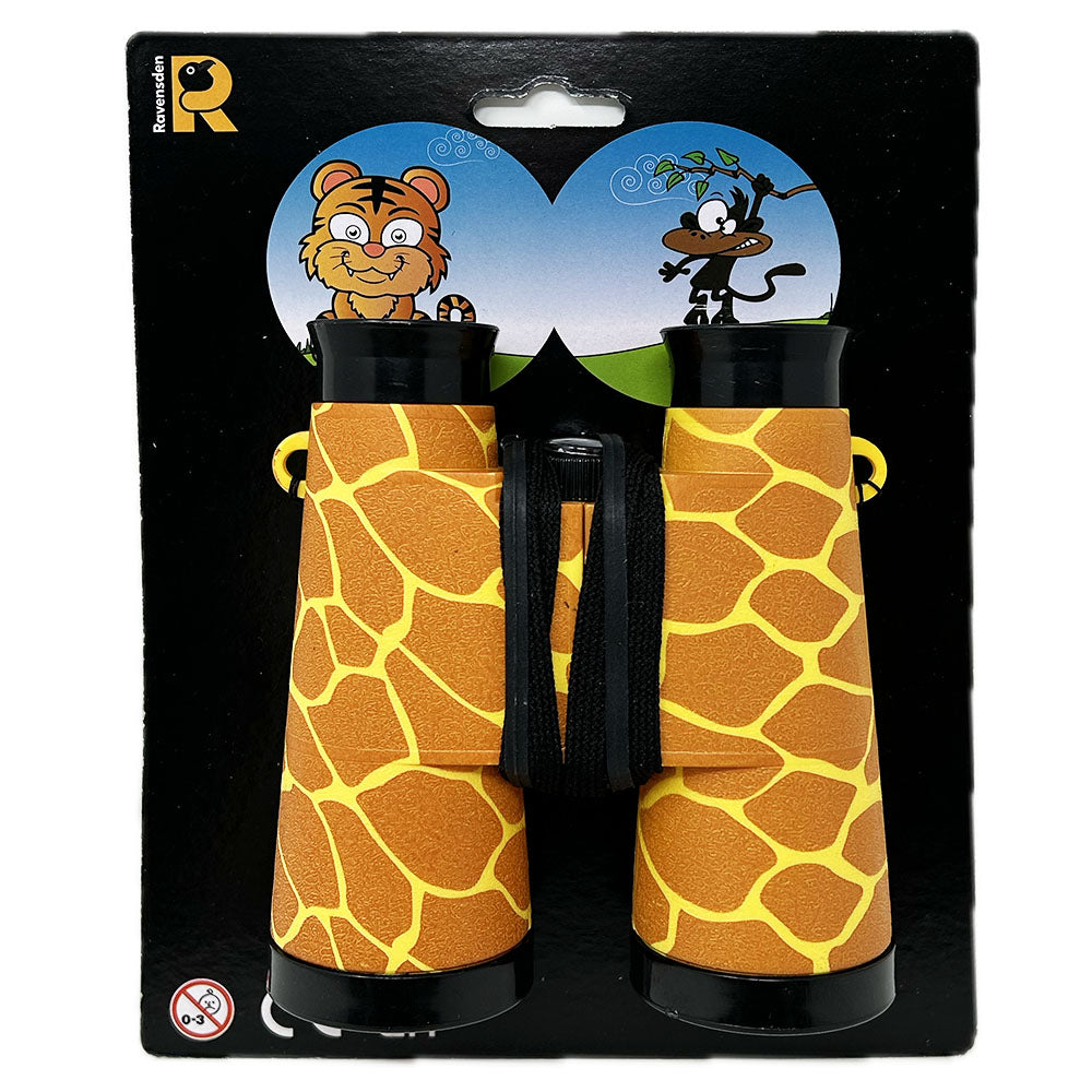 These Children's Giraffe Binoculars are great for spotting animals at the Zoo, Park or in the wild. These fun binoculars come in a giraffe print with adjustable hinge to fit most eye spans and a safety neck strap.
Not suitable for under 3 years old.
22 x 12 cm