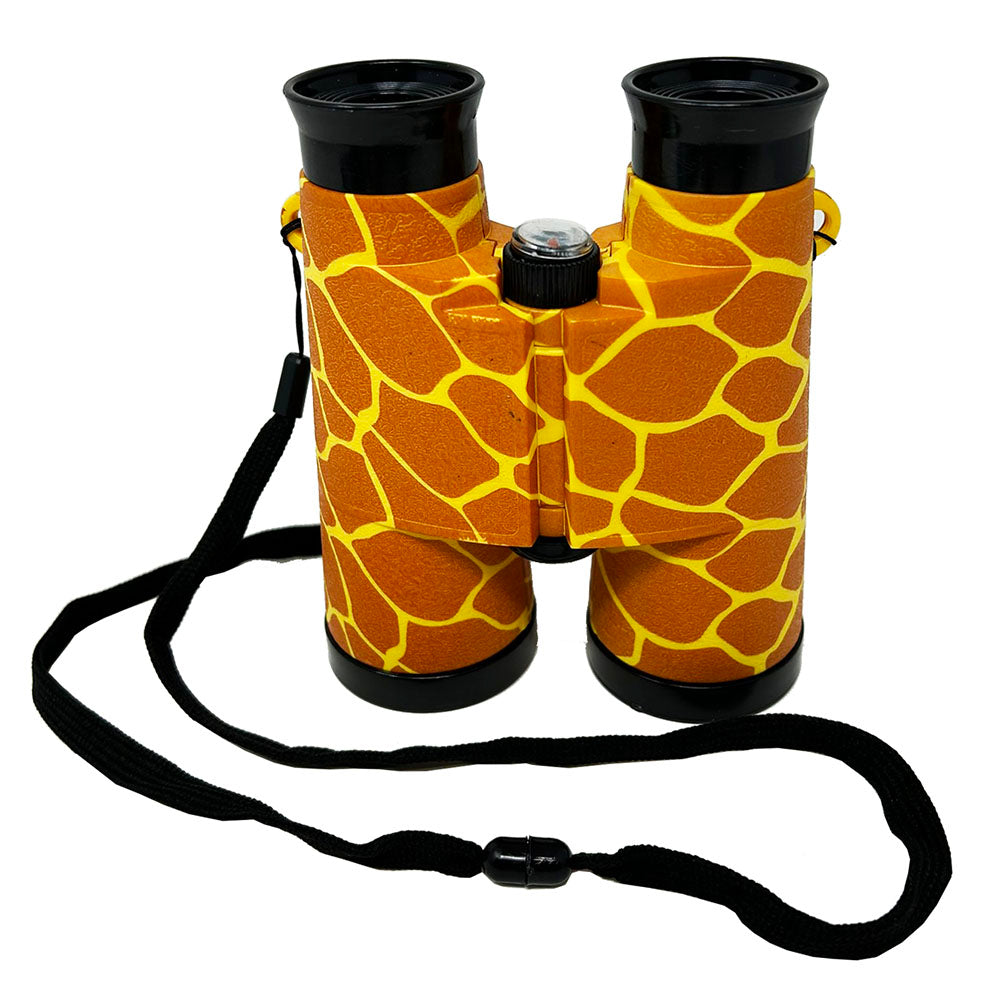 These Children's Giraffe Binoculars are great for spotting animals at the Zoo, Park or in the wild. These fun binoculars come in a giraffe print with adjustable hinge to fit most eye spans and a safety neck strap.
Not suitable for under 3 years old.
22 x 12 cm