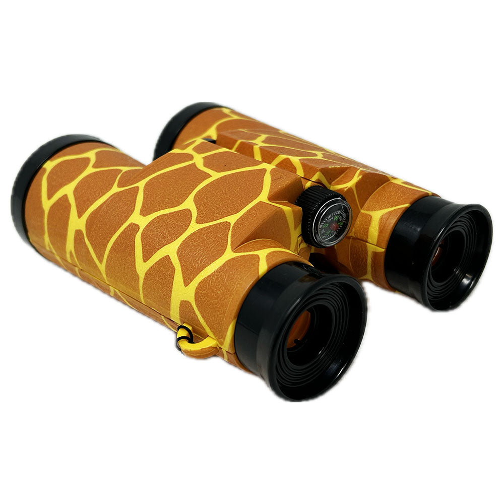 These Children's Giraffe Binoculars are great for spotting animals at the Zoo, Park or in the wild. These fun binoculars come in a giraffe print with adjustable hinge to fit most eye spans and a safety neck strap.
Not suitable for under 3 years old.
22 x 12 cm
