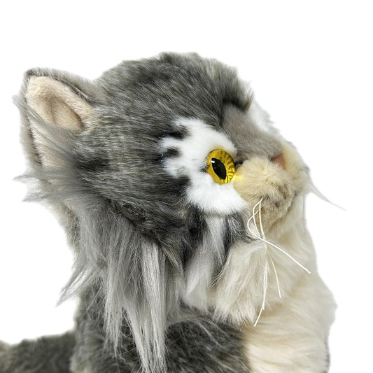 Get your paws on this 28cm high Pallas's Cat soft toy. Thick plush fur in varied textures, fluffy mane, long whiskers and deep golden eyes captures the essence of the beautiful Pallas Cat. Stuffed with PET recycled material to make this furry pal not only adorable but also environmentally friendly.
Find out more about out Pallas Cats here.