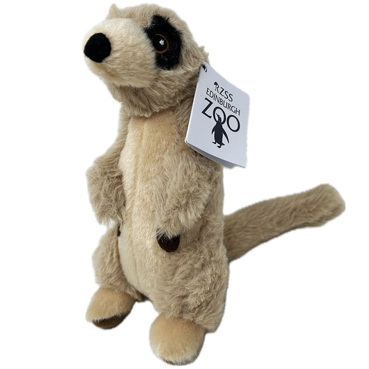 Get your paws on the Edinburgh Zoo branded Meerkat soft toy from Ravensden Eco Collection at RZSS.
