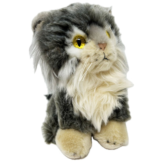 Get your paws on this 18cm high Pallas's Cat soft toy. Thick plush fur in varied textures, fluffy mane, long whiskers and deep golden eyes captures the essence of the beautiful Pallas Cat. Stuffed with PET recycled material to make this furry pal not only adorable but also environmentally friendly.
Find out more about out Pallas Cats here.
