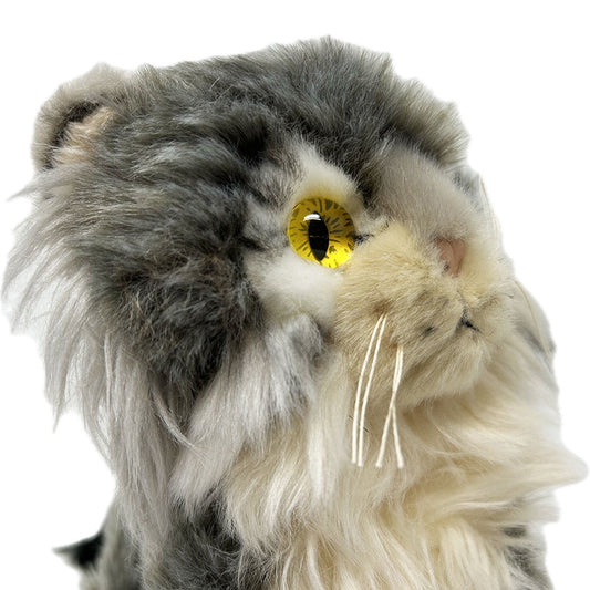 Get your paws on this 18cm high Pallas's Cat soft toy. Thick plush fur in varied textures, fluffy mane, long whiskers and deep golden eyes captures the essence of the beautiful Pallas Cat. Stuffed with PET recycled material to make this furry pal not only adorable but also environmentally friendly.
Find out more about out Pallas Cats here.