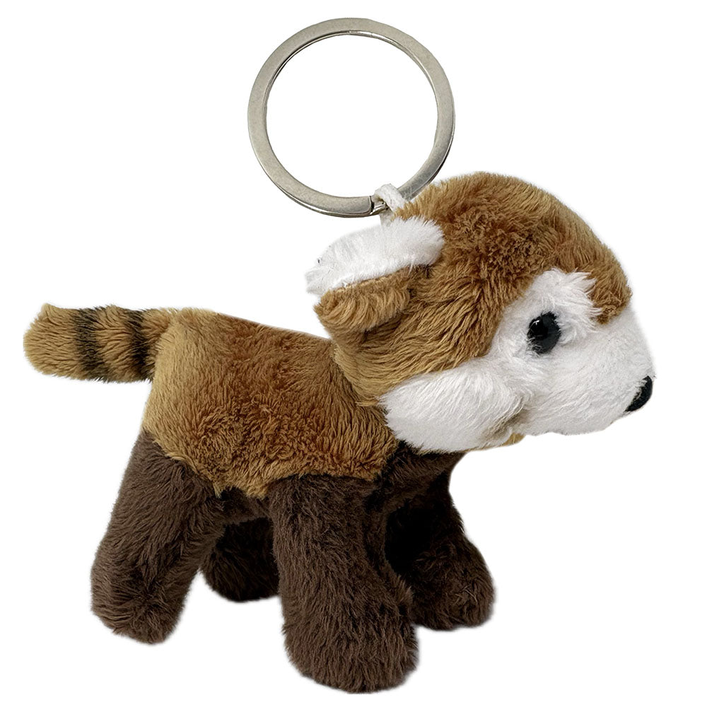 Red Panda plush key ring