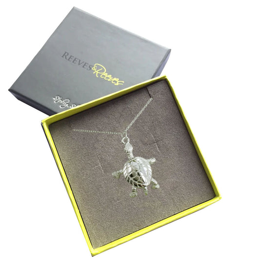 Reeves & Reeves Turtle Sterling Silver Necklace