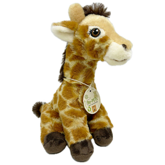 This Re-Pets Giraffe soft toy from Nature Planet is a soft and huggable pal, made with eco friendly re-pets technology and branded with our Edinburgh Zoo Logo tags.