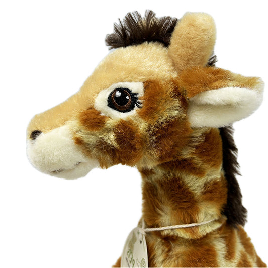 This Re-Pets Giraffe soft toy from Nature Planet is a soft and huggable pal, made with eco friendly re-pets technology and branded with our Edinburgh Zoo Logo tags.