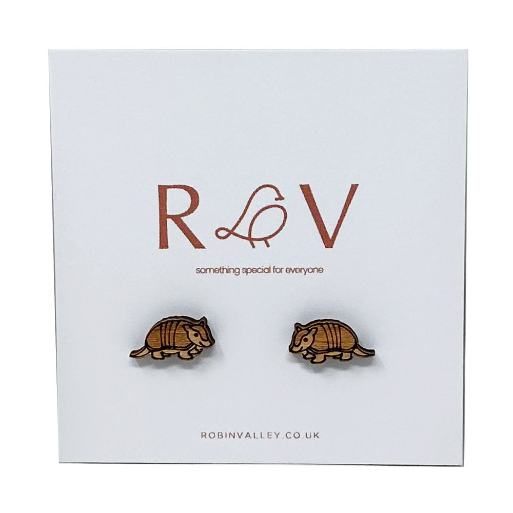 Armadillo Cherrywood Earrings
