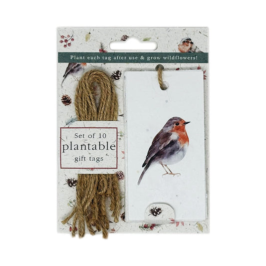 Christmas Robins Plantable Gift Tags