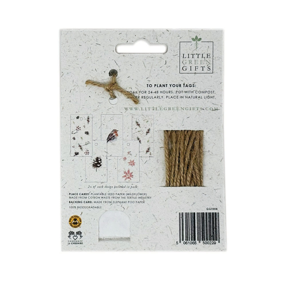 Christmas Robins Plantable Gift Tags