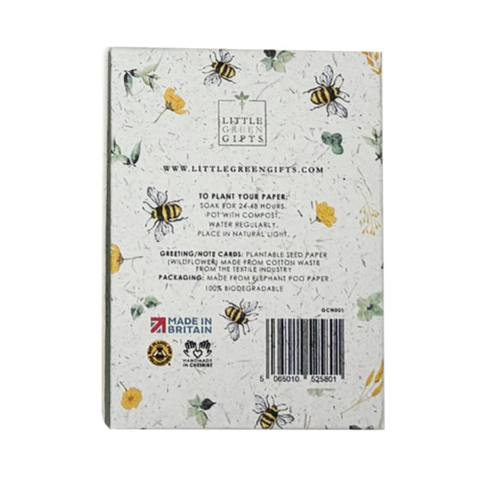 Bees and Blossoms Plantable Notecard Set
