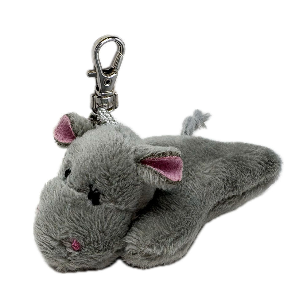 Hippo tiny softies key ring